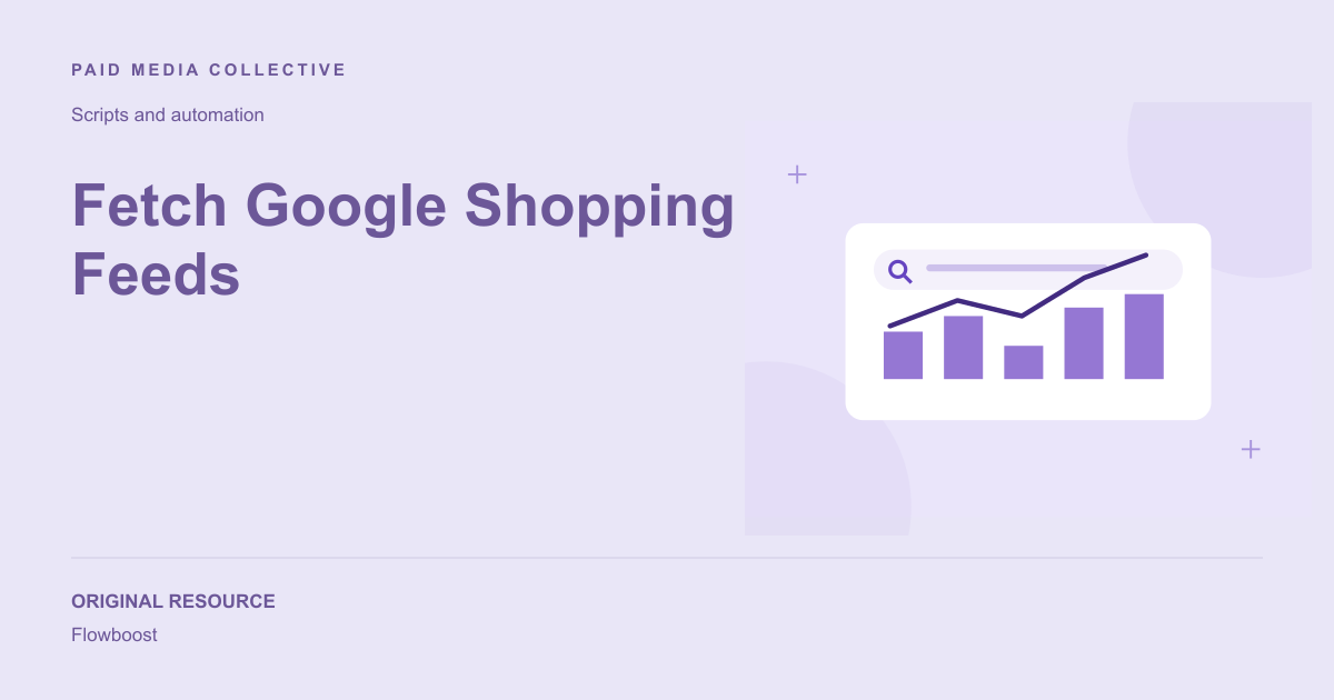 Paid Media Collective library artwork for Fetch Google Shopping Feeds
