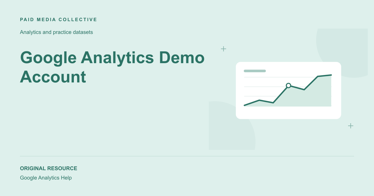 Paid Media Collective library artwork for Google Analytics Demo Account