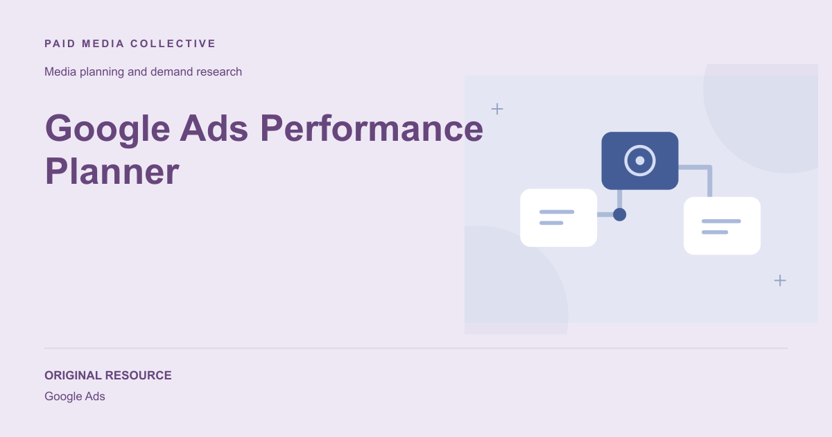 Paid Media Collective library artwork for Google Ads Performance Planner