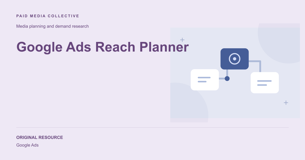 Paid Media Collective library artwork for Google Ads Reach Planner