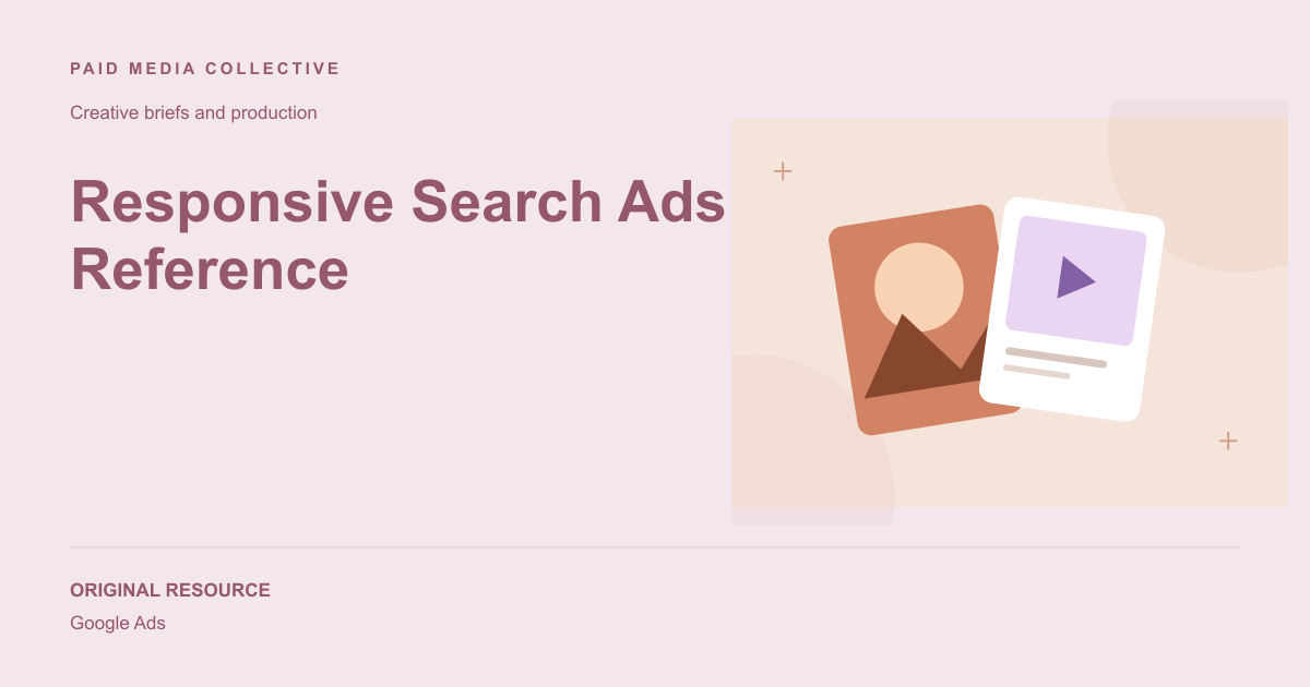 Paid Media Collective library artwork for Responsive Search Ads Reference