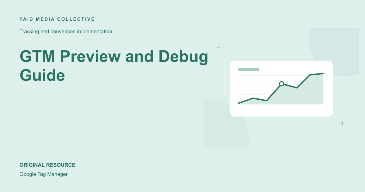 Paid Media Collective library artwork for GTM Preview and Debug Guide