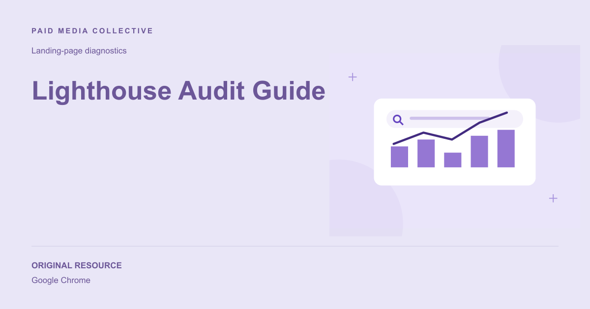 Paid Media Collective library artwork for Lighthouse Audit Guide