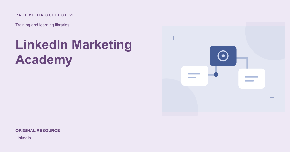 Paid Media Collective library artwork for LinkedIn Marketing Academy
