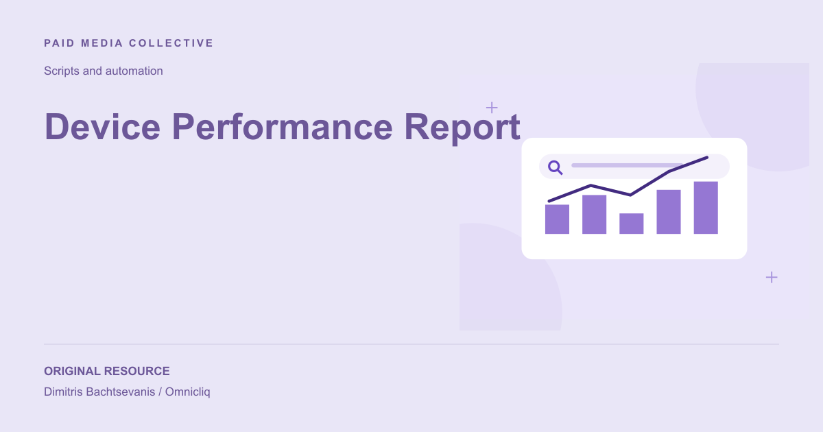 Paid Media Collective library artwork for Device Performance Report