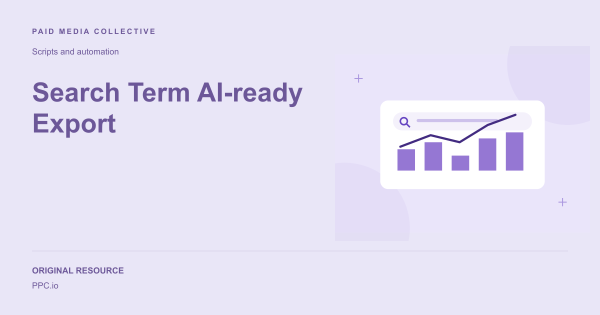 Paid Media Collective library artwork for Search Term AI-ready Export