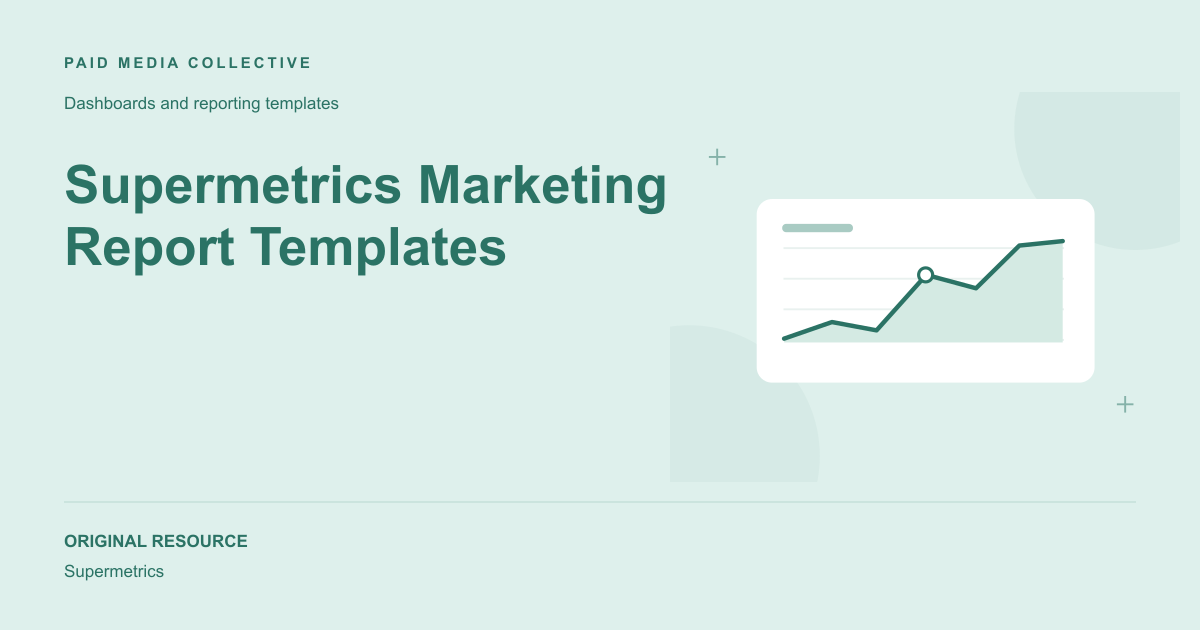 Paid Media Collective library artwork for Supermetrics Marketing Report Templates
